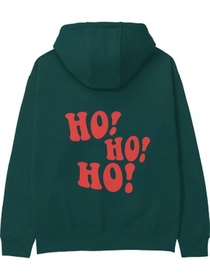 The Lucid Lab Ho Ho Ho Hoodie - Koyu Yeşil