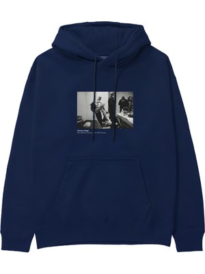 The Lucid Lab Jimmy Page Backstage Indianapolis 1975 Hoodie - Lacivert