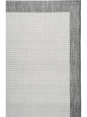 Halı Sepeti Noa Sisal S16 Krem - Gri Kaydırmaz, Leke Tutmayan Yıkanabilir Salon Mutfak Halısı