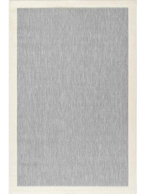 Halı Sepeti Noa Sisal S17 Gri - Krem Kaydırmaz, Leke Tutmayan Yıkanabilir Salon Mutfak Halısı