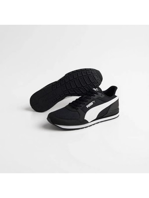 Puma St Runner V3 Mesh Erkek Spor Ayakkabı Siyah Nefes Alabilir Yapı ile Koşu ve Yürüyüş İçin İdeal