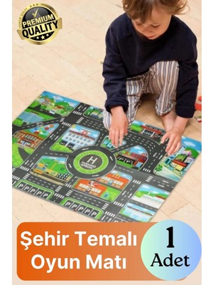 Svein #oyunmatı Eğitici Araba Yolu Deseni Halı Hayal Gücü Keşfetmek Mutlu Eğlenceli Şehir Temalı Oyun Matı