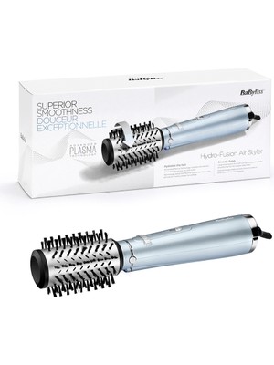 BaByliss Hydro-Fusion 700W İyon Etkili Hava Üflemeli Döner Başlıklı Saç Şekillendirici Fırça Mavi AS773E