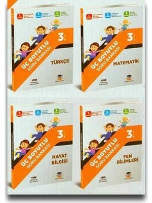 3. Sınıf Tüm Dersler Üç Boyutlu Soru Bankası Seti