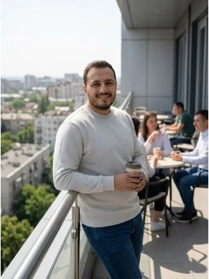 Urumday Genel Erkek Basic Yuvarlak Yaka Battal Pike Kazak