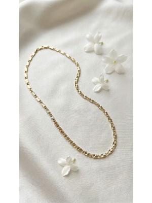 Lune Design Pullu Güneş Desenli Çelik Zincir Kolye