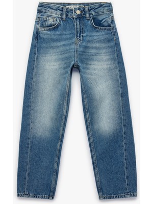 Koton Pamuklu Cepli Rahat Kesim Denim Pantolon