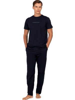 Pierre Cardin Erkek Pijama Takımı %100 Pamuk Kısa Kollu – Rahat Kesim