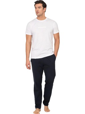 Pierre Cardin Erkek Pijama Takımı %100 Pamuk Kısa Kollu – Rahat Kesim