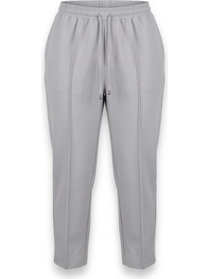 Sentez Kadın Yandan Cepli Bağcıklı Pantolon - Gri