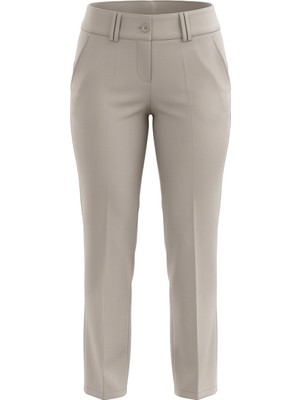 Sentez Kadın Bilek Boy Pantolon - Krem