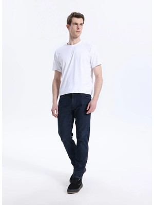 Wrangler Koyu Lacivert Erkek Straight Denim Pantolon MW15QHN856 Lacivert Denim Pant