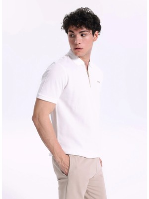 Jeep Kırık Beyaz Erkek Polo T-Shirt J6SM-TST7284