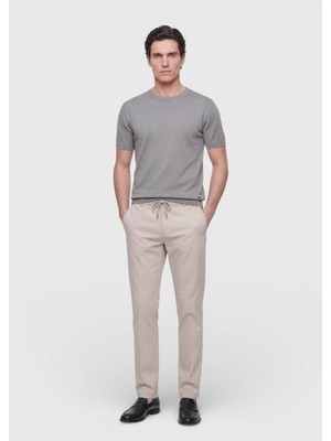 Ramsey Vizon Düz Dokuma Jogging Fit Casual Pamuk Karışımlı Pantolon