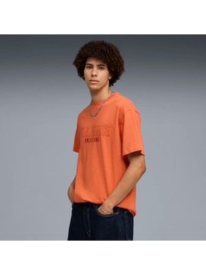 Puma Erkek Turuncu Puma Pl Lifestyle Tee Turuncu Erkek T-Shirt