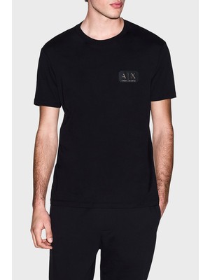 Armani Exchange Logolu Pamuklu Regular Fit Bisiklet Yaka T Shirt Erkek T Shirt XM002178 AF12308 UC001