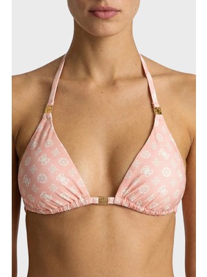 Guess Soleil Logolu Üçgen Bikini Üstü E6GJ08MC04R Bayan Bikini Üstü E6GJ08 MC04R Pmka