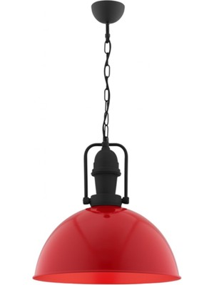 Avonni AV-4106-M43-KR Eskitme/kırmızı Boya/kaplama Modern Avize E27 Metal H: 75 Cm, Ø: 33 cm