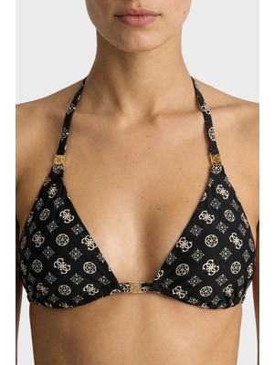 Guess Soleil Logolu Üçgen Bikini Üstü E6GJ08MC04R Bayan Bikini Üstü E6GJ08 MC04R Pmk9