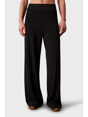 Calvin Klein Wide Leg Fit Logolu Yüksek Bel Pantolon LVGWS6P654UB1 Bayan Pantolon LVGWS6P654 Ub1