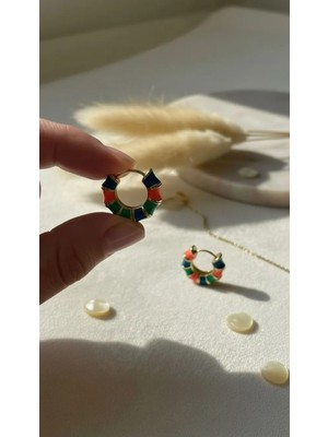 Solène Lola Gold-Renkli Mini Halka Çelik Küpe