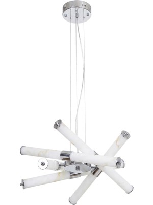 Avonni AV-1947-5K Krom Kaplama Modern Avize LED Metal H: 100 Cm, Ø: 60 cm