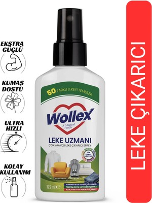 Wollex Leke Uzmanı 125 ml Çiçek Ferahlığı Kokusuyla Saf ve Doğal Leke Çıkarıcı