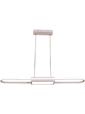 Avonni AV-1939-BBY Beyaz Boya Modern Avize LED Metal H: 90 Cm, Wxd: 15X80 cm