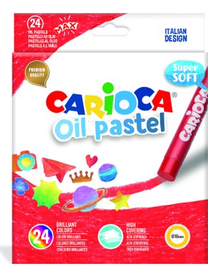 Carioca Yağlı Pastel Boya Kalemi 24'Lü