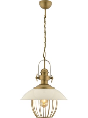 Avonni AV-4106-M38-BBY Beyaz/eskitme Boya/kaplama Modern Avize E27 Metal H: 75 Cm, Ø: 35 cm