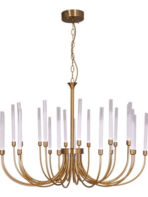 Avonni AV-1929-24E Eskitme Kaplama Modern Avize LED Metal H: 100 Cm, Ø: 90 cm