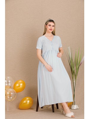 REN Kadın Hamile Lohusa Gecelik Sabahlık Takım