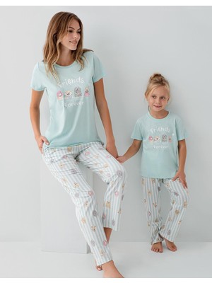 RolyPoly Anne Kız Pijama (Ayrı Ayrı Satılır) Takımı %100 Pamuk –  Kısa Kollu Kombin