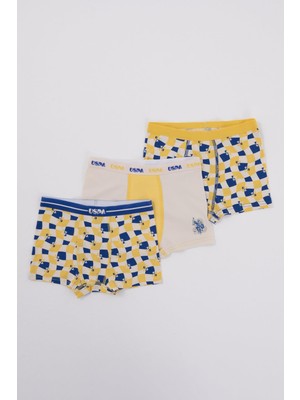 U.S Polo Assn. U.s. Polo Assn. 3'lü Çocuk Boxer