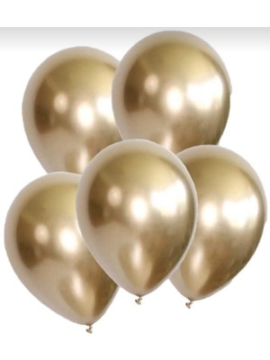 Gemar Krom Balon,açık Gold Krom Balon 50 Adet.