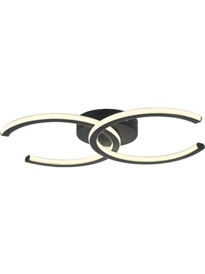 Avonni AR-66123-BSY Siyah Boya Modern Avize LED Alüminyum H: 10 Cm, Wxd: 75X45 cm