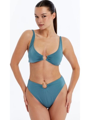 Lovely Things Crystal Balconette Bikini Üst Sütyen - Açık Mavi