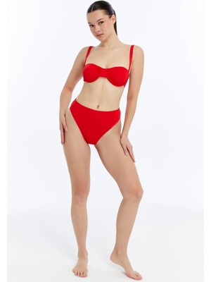 Lovely Things Charlotte Balconette Bikini Üst Sütyen - Kırmızı