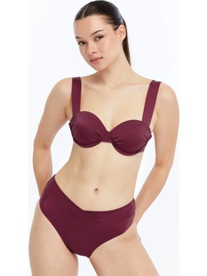 Lovely Things Greta Balconette Bikini Üst Sütyen - Bordo