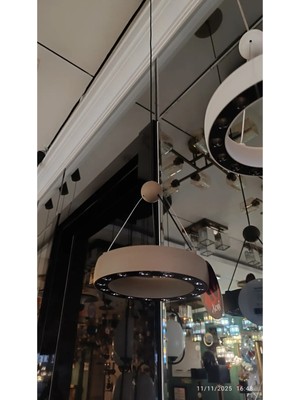 Avonni AV-5305-1KV Kahverengi Boya Klasik Avize LED Metal H: 100 Cm, Ø: 13 cm