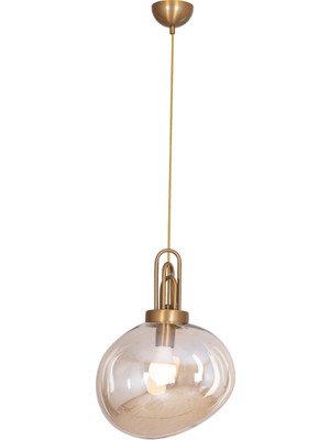 Avonni AV-1927-M3-B Beyaz Boya Modern Avize E27 Metal Cam H: 100 Cm, Ø: 30 cm