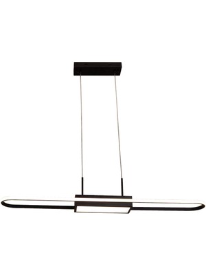 Avonni AV-1939-BSY Siyah Boya Modern Avize LED Metal H: 90 Cm, Wxd: 15X80 cm