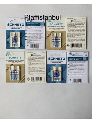 Schmetz Çift Iğne Seti 4'lü ( 1 Paket= 1 Adet )