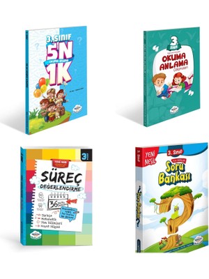 3.sınıf Öğretmen Evde Okuma Anlama,tüm Dersler ve Deneme Seti