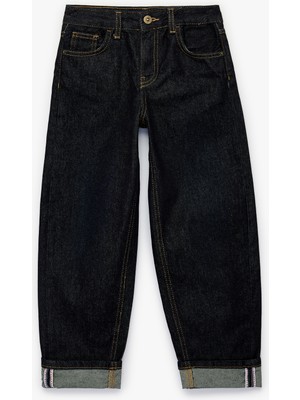 Koton Pamuklu Katlamalı Paçalı Denim Pantolon