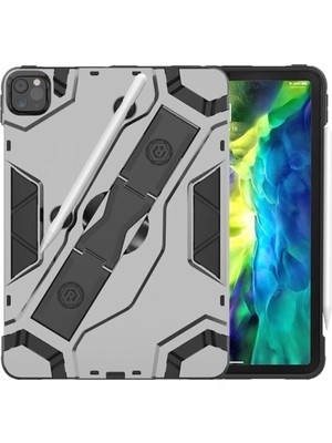 ipad ile Uyumlu Pro 11 2. Nesil 3. Nesil 4.nesil Standlı Kalem Bölmeli Zırh Korumalı Kılıf