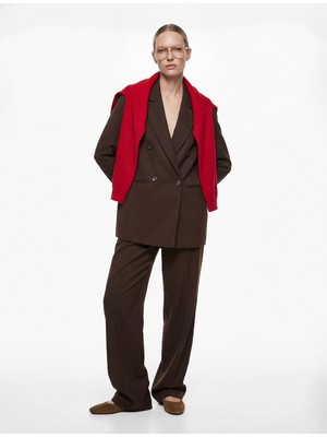 Koton Cepli Düğmeli Uzun Kollu Kruvaze Blazer Ceket