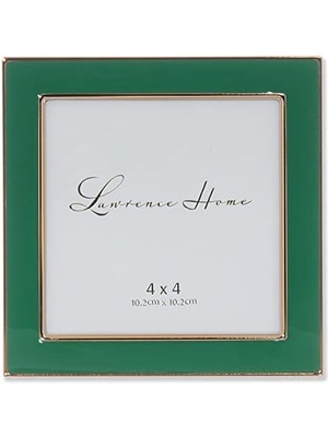 Frames 4x4 Altın Metal ve Yeşil Resim Çerçevesi