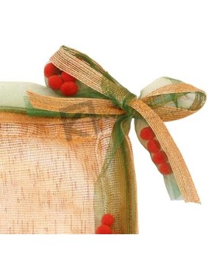 Ponponlu Bağlamalı Kırlent Kılıfı