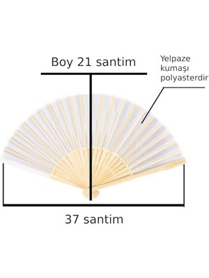 Ahşap Katlanır Yelpaze El Yelpazesi Çok Amaçlı Yelpaze